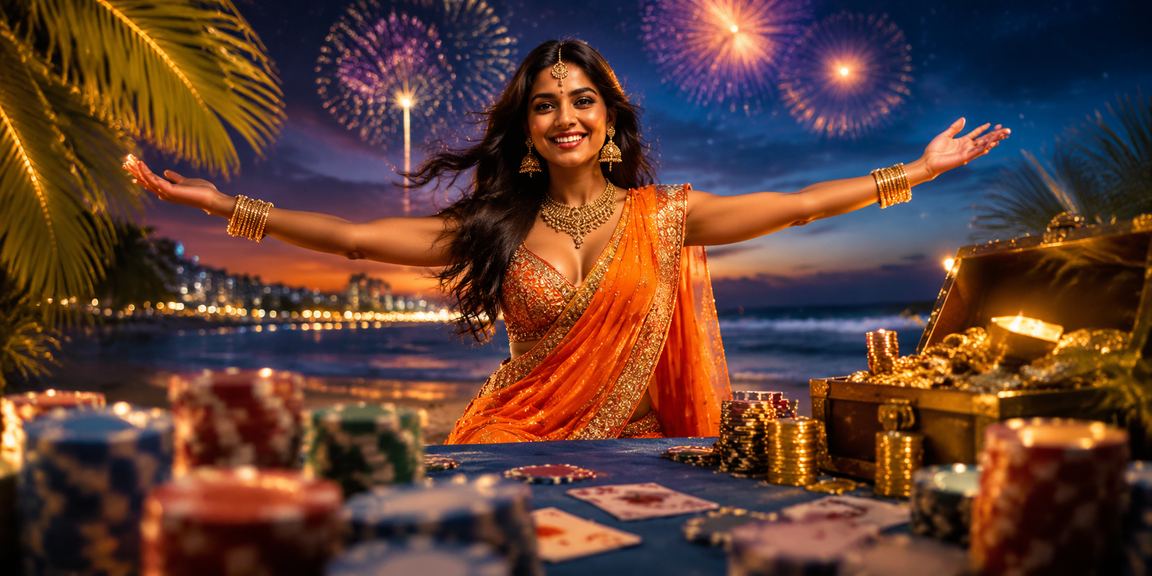 Live casino table with card dealers