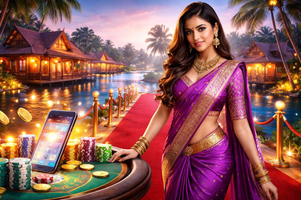 Colorful slots game theme with cricket motif